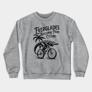 Everglades National Park Cycling - Cycling Alligator Crewneck Sweatshirt